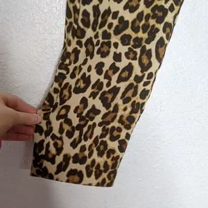 H&M Pants Jumpsuits Hm Leopard Print Casual Pants Stretchy